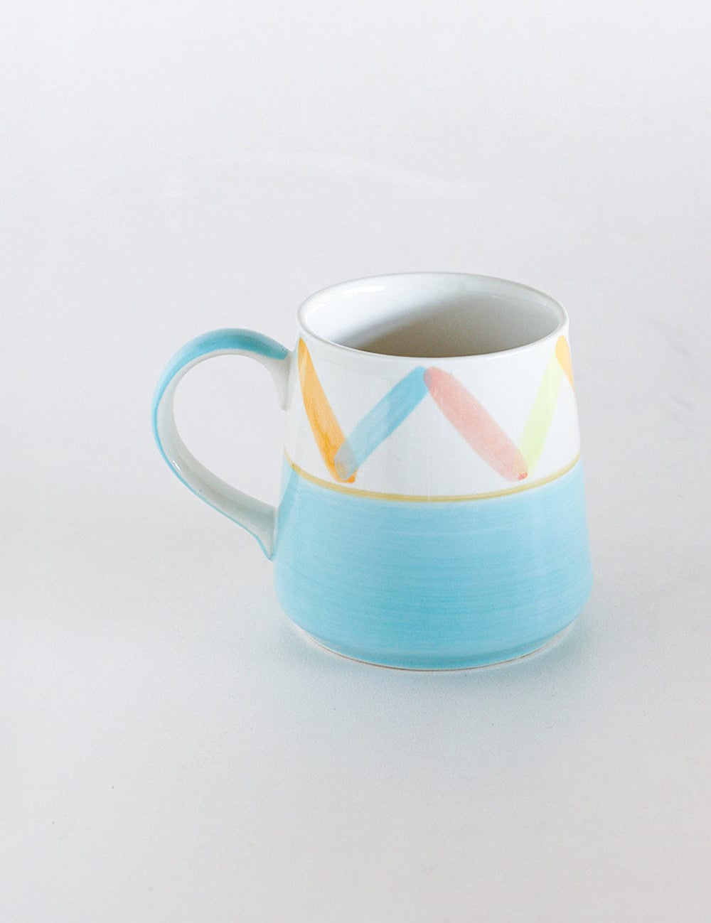Blue - Aqua Waves Handpainted Ceramic Mug