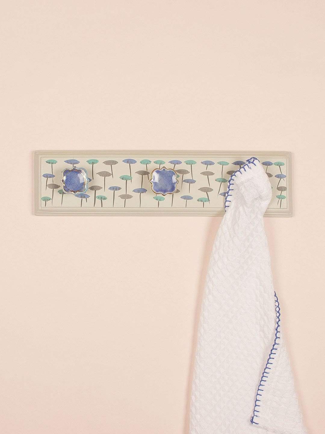 Blue Ceramic Knobs Wall Hook