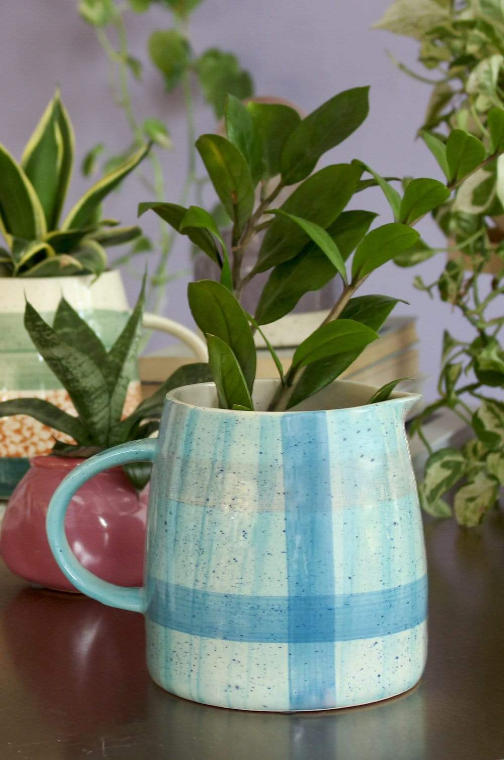 Blue Skies Ceramic Planter