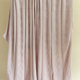 Blush Ezra Knitted Cotton Throw
