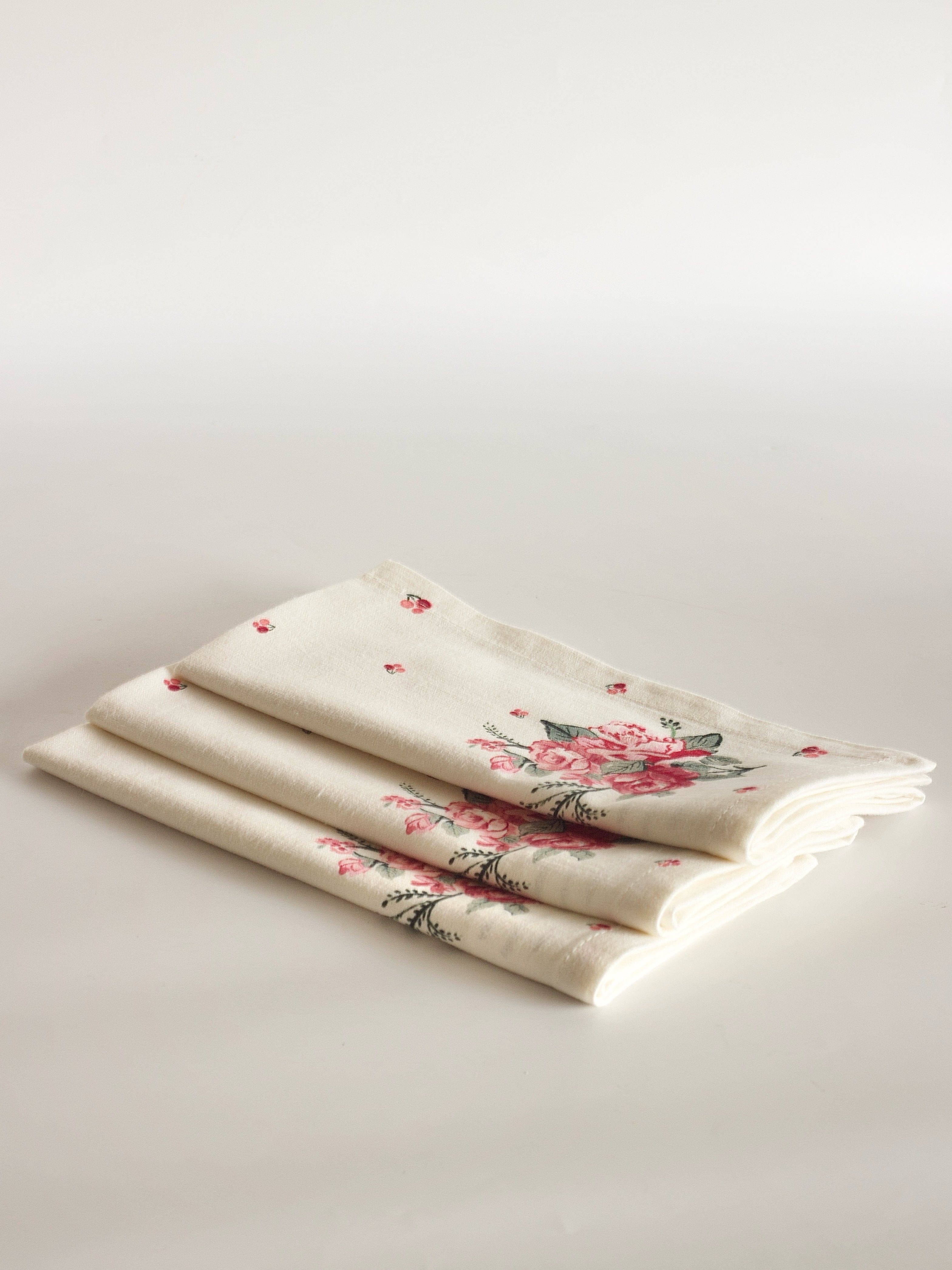 Blushstroke Fabric Napkins - Set of 6 | The Wishing Chair