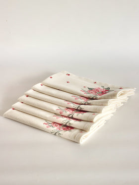 Blushstroke Fabric Napkins - Set of 6