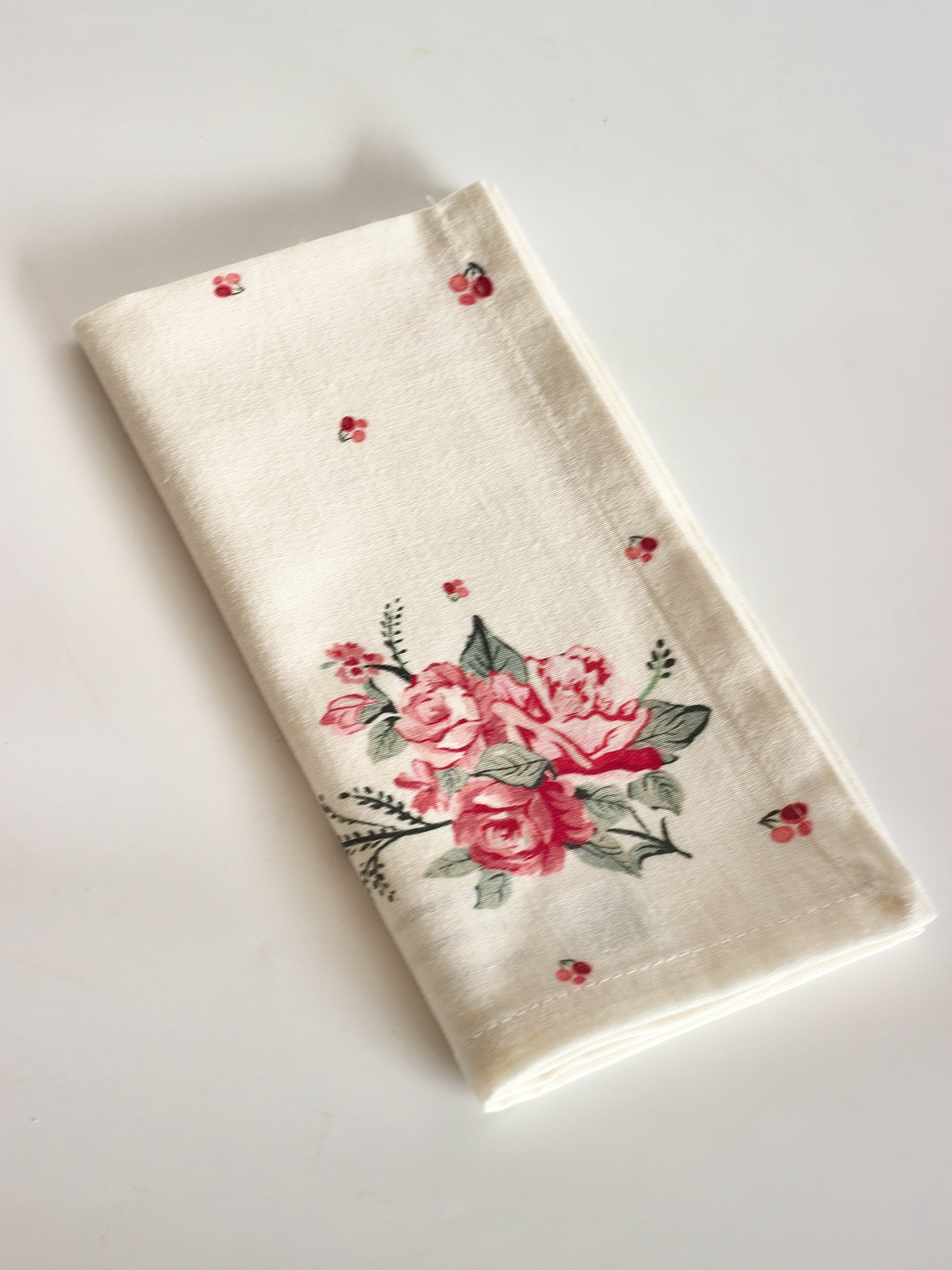 Blushstroke Fabric Napkins - Set of 6 | The Wishing Chair