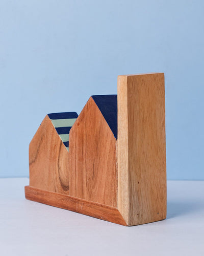 Book Nook Hanpdainted Bookends - Set of 2
