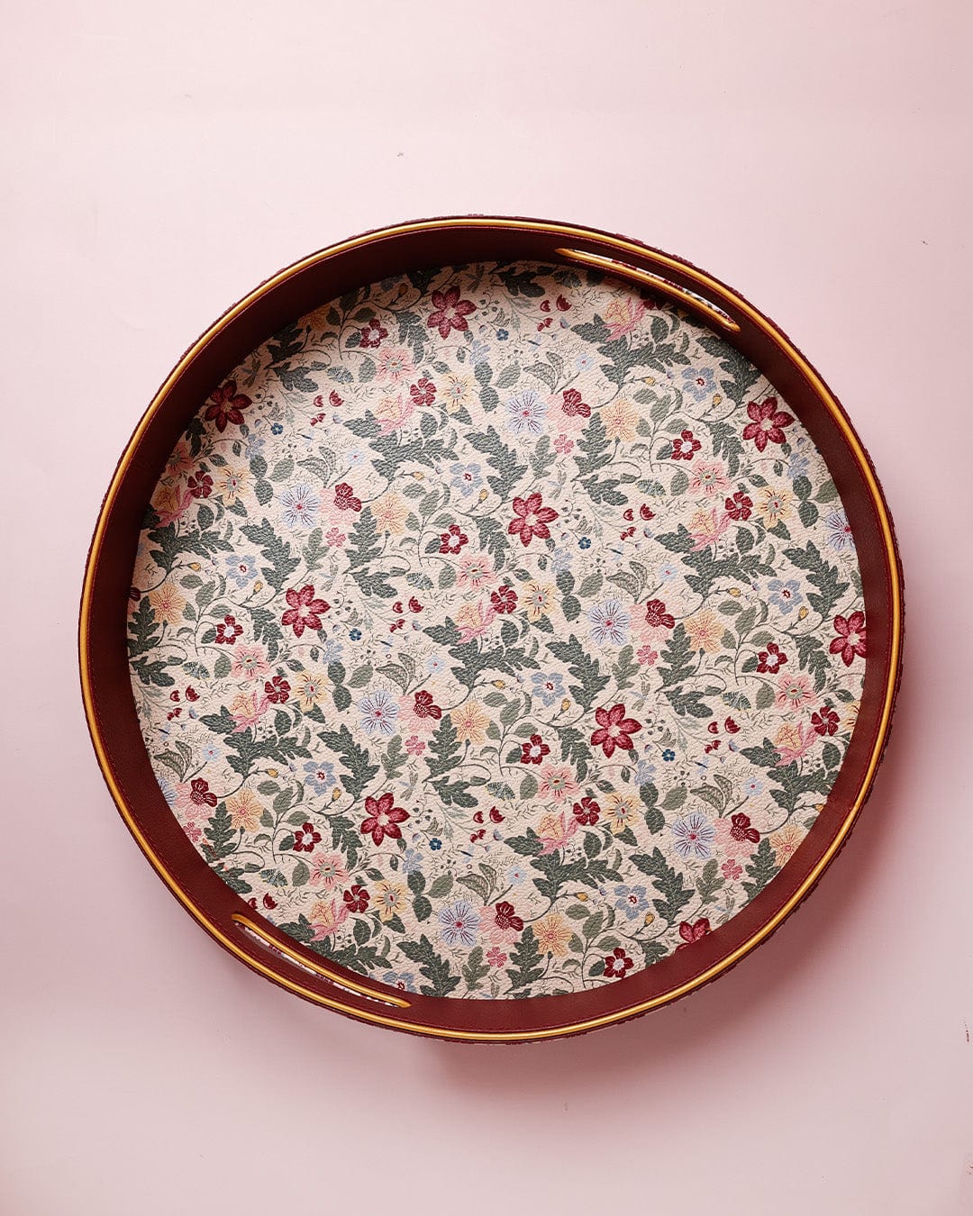 Botanica Vegan Leather Round Tray | The Wishing Chair