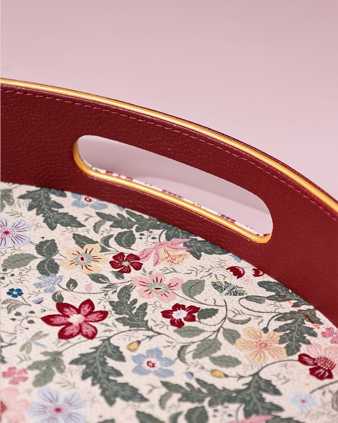 Botanica Vegan Leather Round Tray | The Wishing Chair