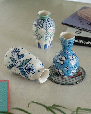 Botanical Charm Mini Vases - Set of 3