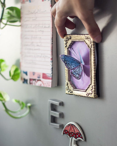 Bowette Metal Fridge Magnet Photoframe 2X3 Inches