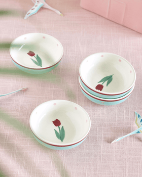 Bowl Skylark Handpainted Ceramic Nut Bowl - Set of 4