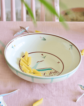 Bowl Skylark Handpainted Ceramic Pasta Bowl 21cm