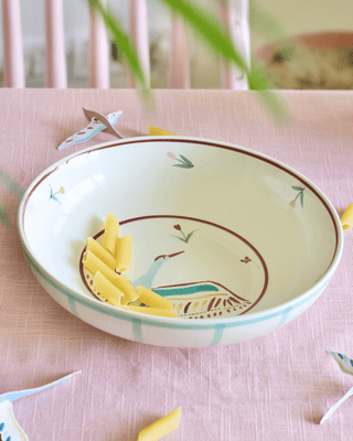 Bowl Skylark Handpainted Ceramic Pasta Bowl 21cm