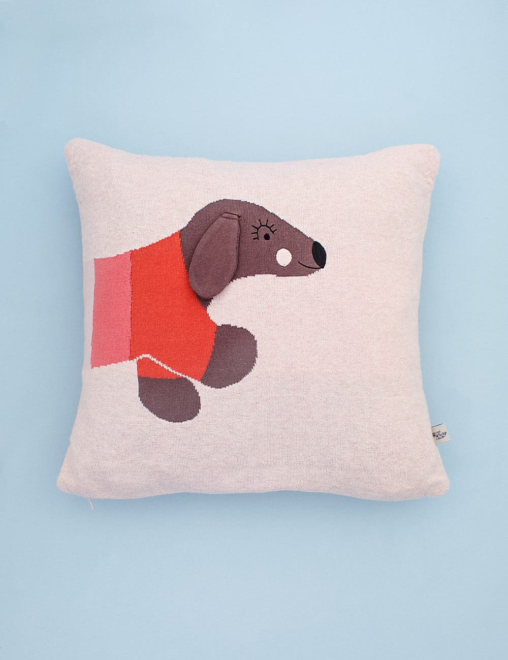 Bruno Knitted Cotton Cushion Cover