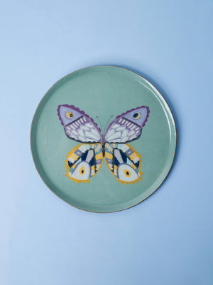 Butterfly Bloom Metal Wall Plates - Set of 3