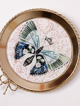 Butterfly Metal Wall Plate