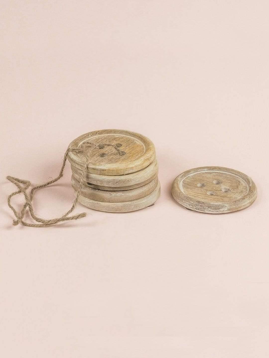 Buttons Coasters - Set Of  6