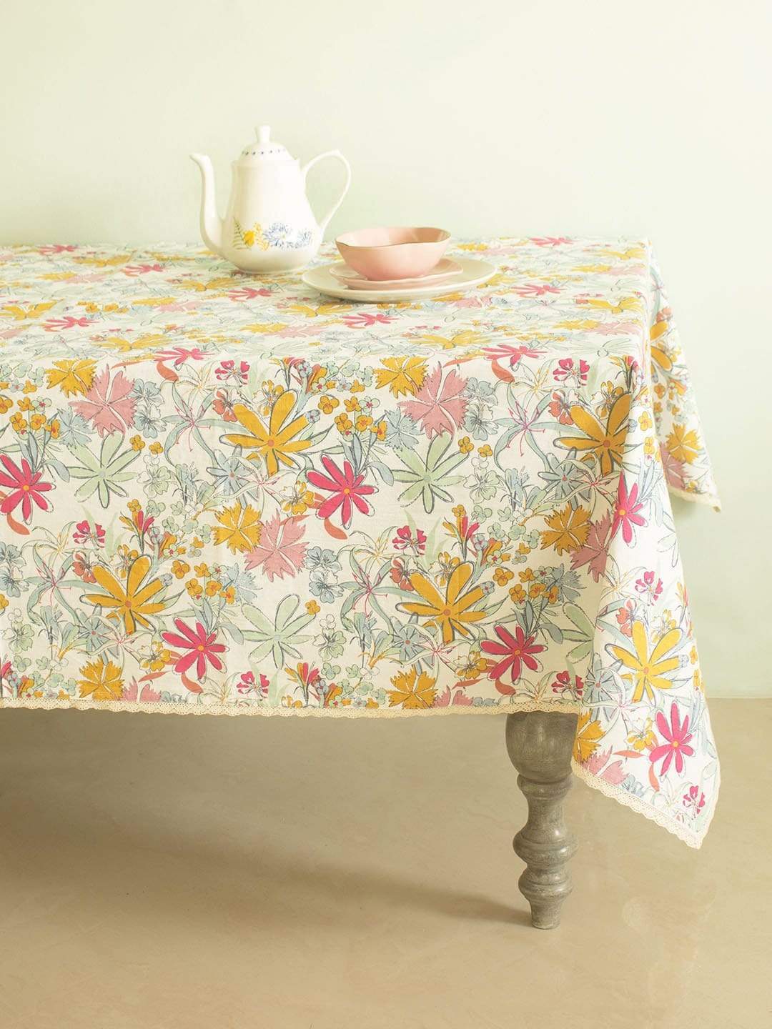 By The Beach Table Cover - Pearl Aqua