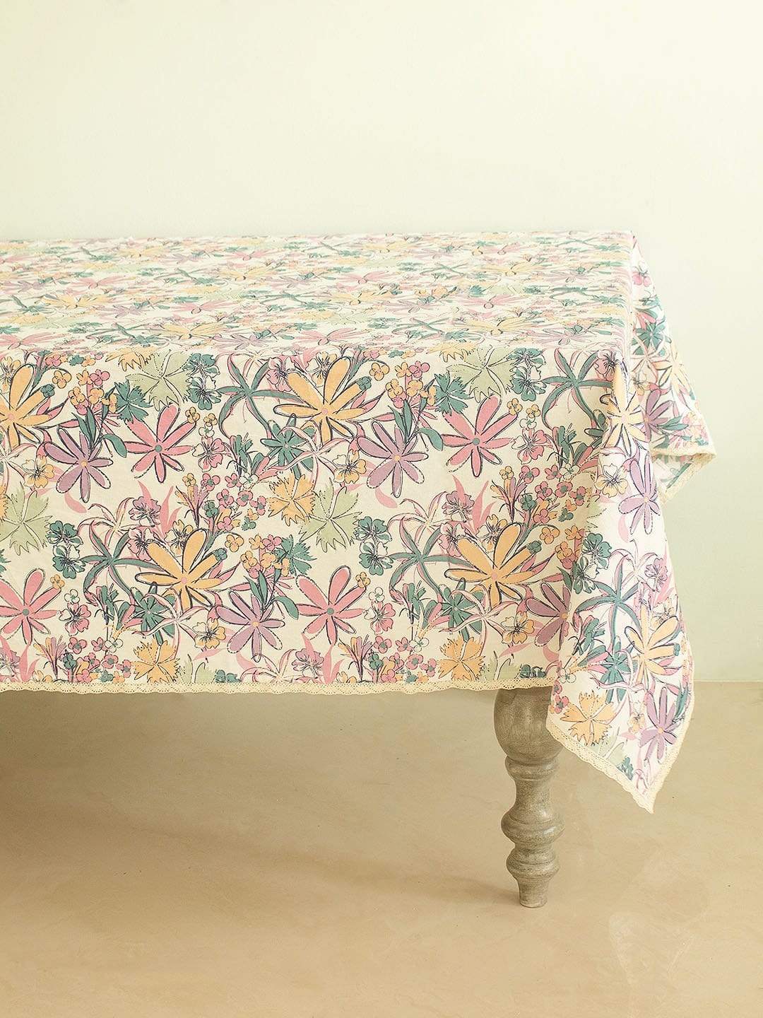 By The Beach Table Cover - Turquoise