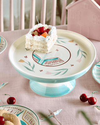 Cake Stand Skylark Handpainted Ceramic Cake Stand 24 cm