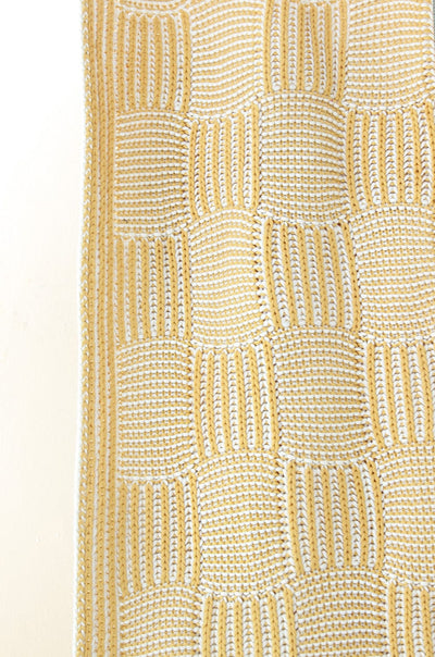 Canary Knitted Cotton Throw