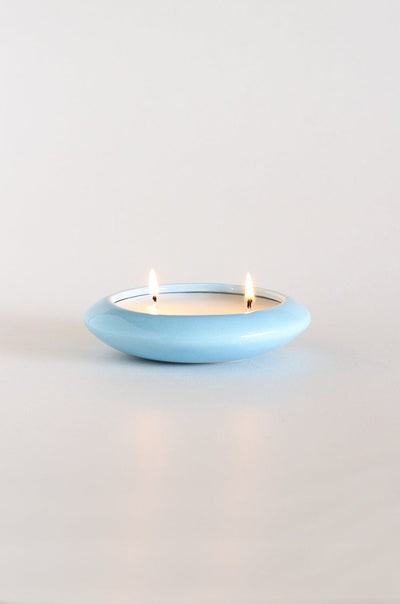 Candle Blue Disk Diya