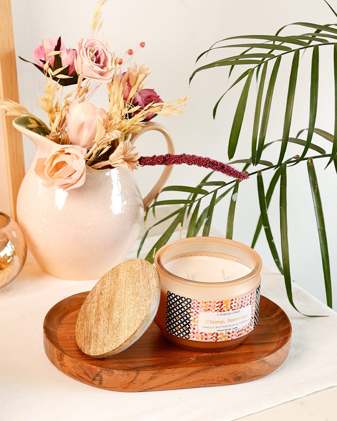 Candle & Scents Chin Up, Buttercup Soy Wax Jar Candle
