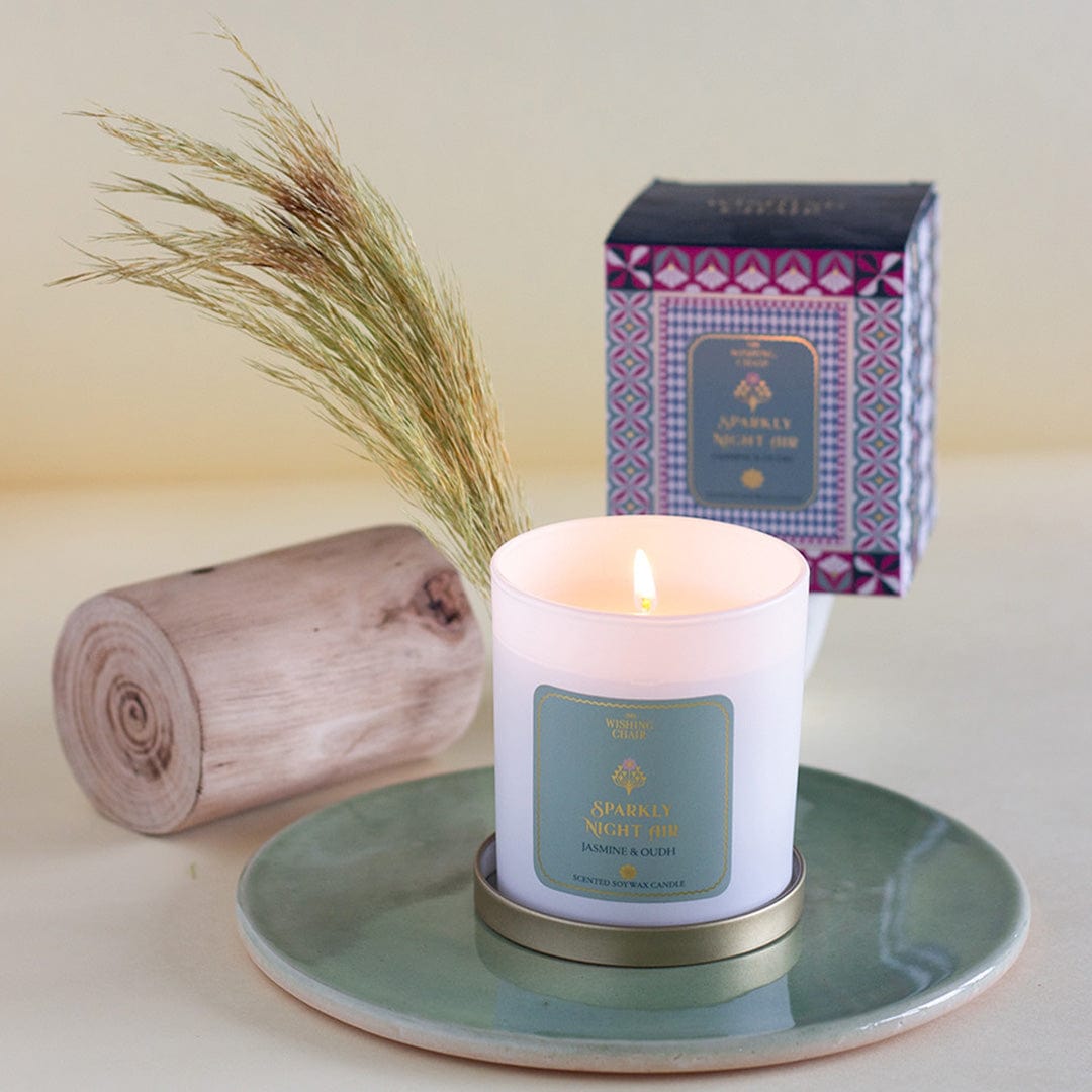 Candle & Scents Sparkly Night Air Soy Wax Jar Candle - 200 g