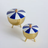 Funfair Metal Candle Jar with Lid - Set of 2