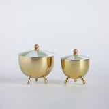 Carnival Metal Candle Jar with Lid - Set of 2