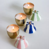 Carousel Metal Candle Jar with Lid - Set of 3