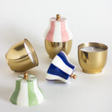 Carousel Metal Candle Jar with Lid - Set of 3
