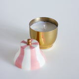 Carousel Metal Candle Jar with Lid - Set of 3