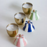 Carousel Metal Candle Jar with Lid - Set of 3