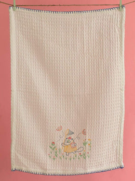 Cattitude Waffle Hand Towel