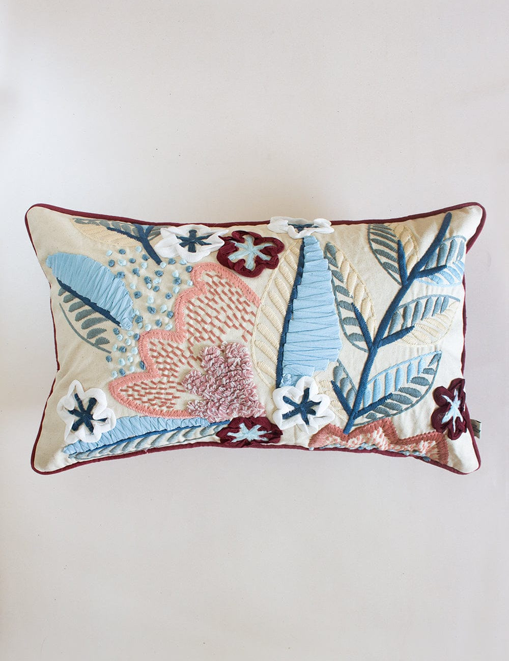 Cephir Embroidered Cushion Cover- 14X20