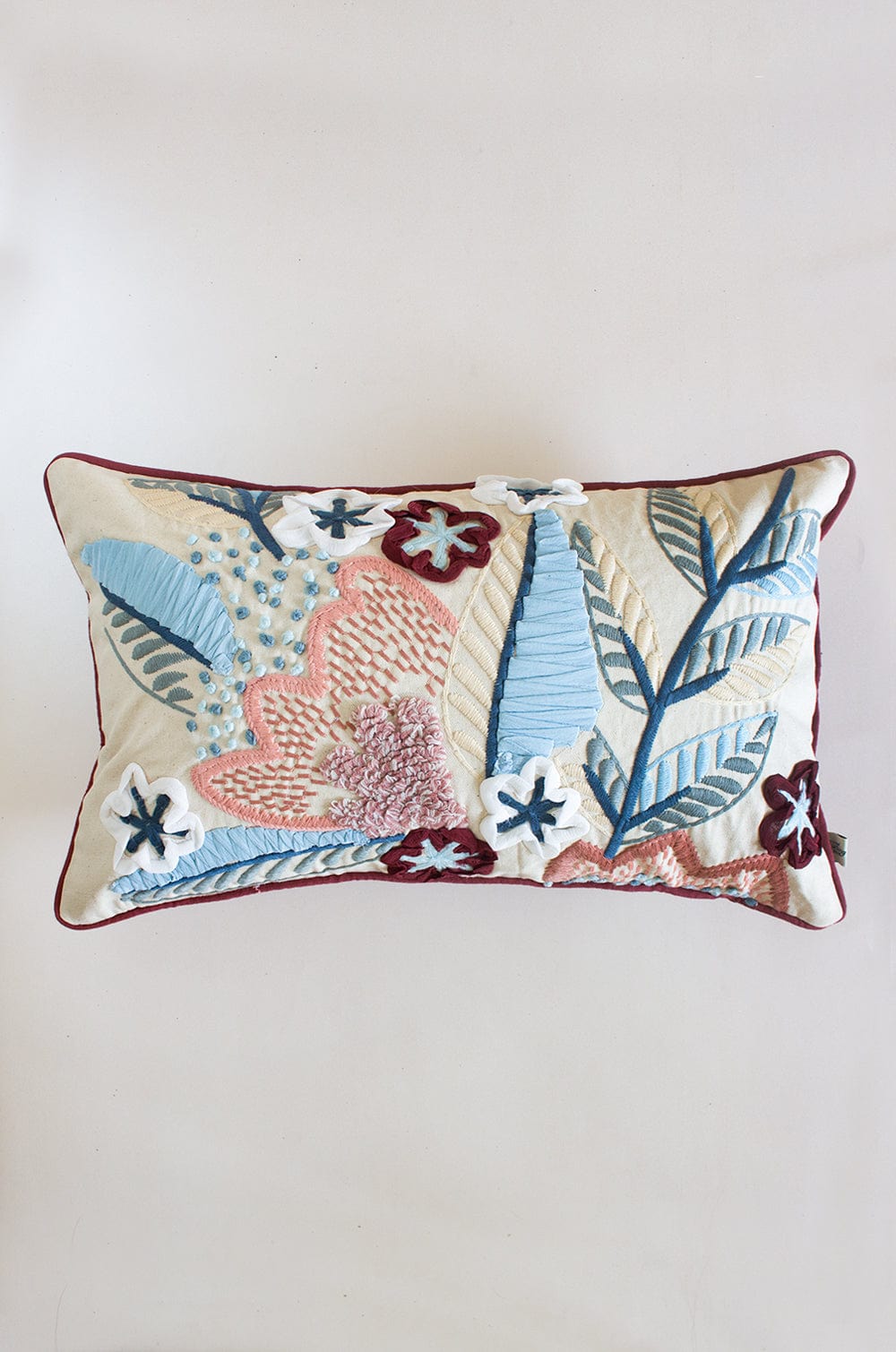 Cephir Embroidered Cushion Cover- 14X20