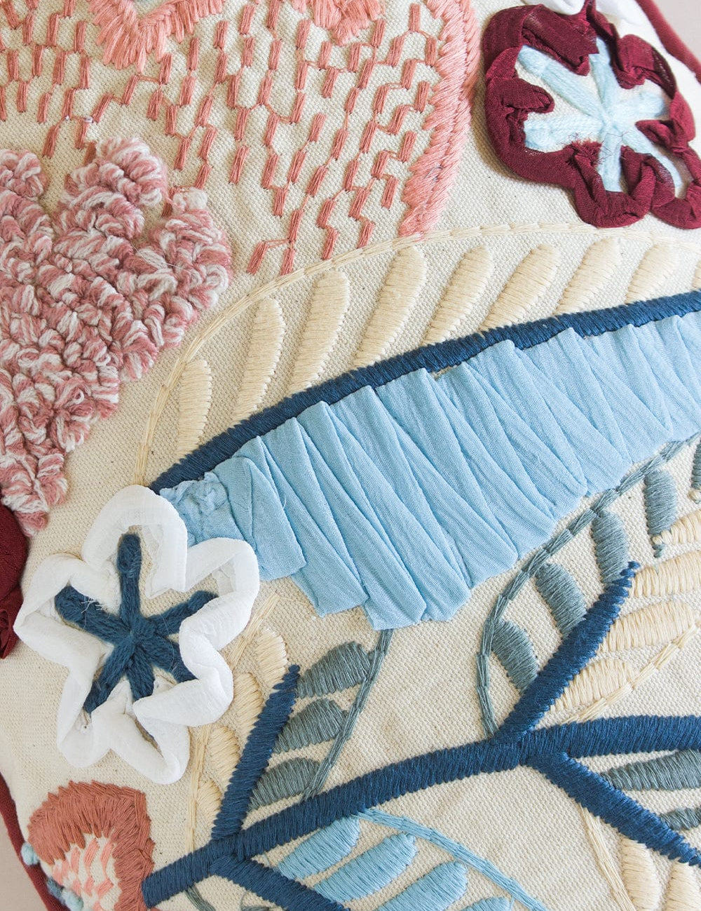Cephir Embroidered Cushion Cover- 14X20