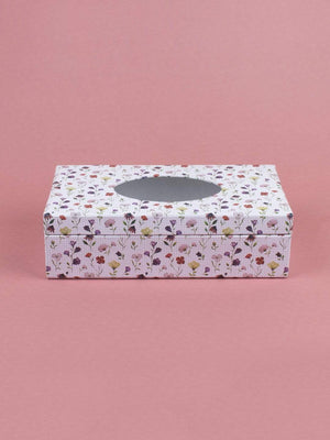 Checkered Garden Tissue Box