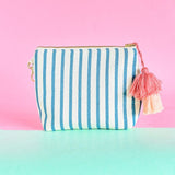 Cherry Blossom Dusk Embroidered Pouch