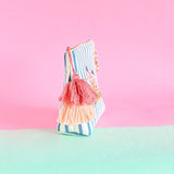 Cherry Blossom Dusk Embroidered Pouch