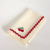 Cherry Crush Embroidered Napkins - Set of 6 | The Wishing Chair