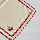 Cherry Crush Embroidered Placemats - Set of 6 | The Wishing Chair