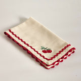 Cherry Crush Embroidered Placemats - Set of 6 | The Wishing Chair
