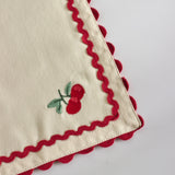 Cherry Crush Embroidered Placemats - Set of 6 | The Wishing Chair