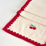 Cherry Crush Embroidered Runner | The Wishing Chair