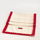 Cherry Crush Embroidered Runner | The Wishing Chair