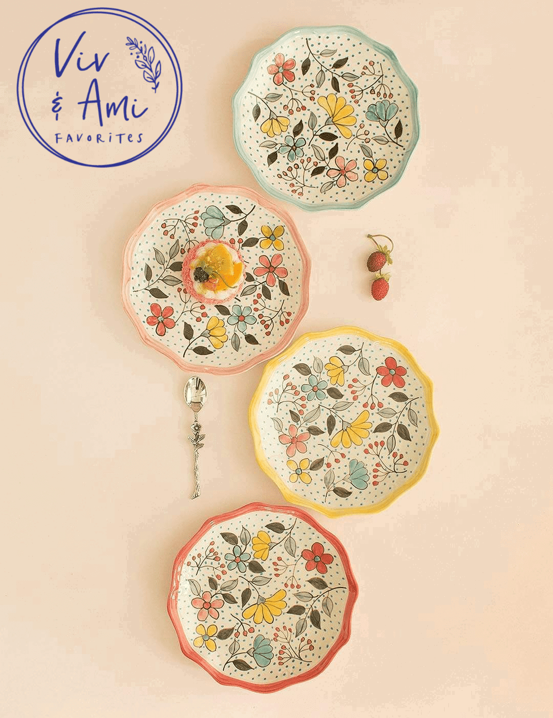 Chloe Dessert Plates- Set Of 4