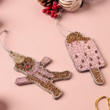Christmas It's Pink Christmas Ornaments - Set of 2