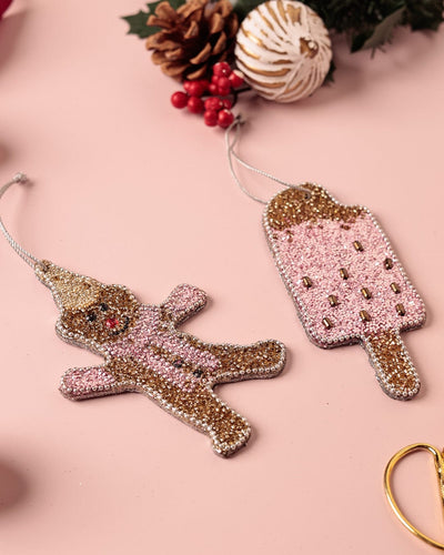 Christmas It's Pink Christmas Ornaments - Set of 2