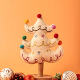 Christmas Jolly Xmas Tree Wooden & Felt Decoration