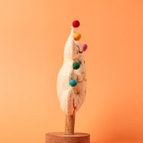 Christmas Jolly Xmas Tree Wooden & Felt Decoration